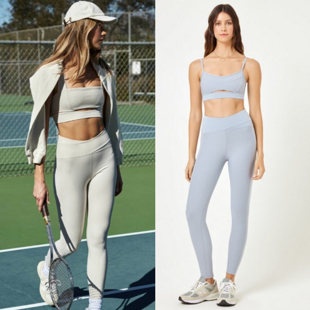 L*Space in Haze Mercer‎ Leggings 25" Sz Small Hailey Bieber Sporty Gym Yoga